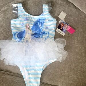 BNWT Frozen tutu bathing suit Sz 5t